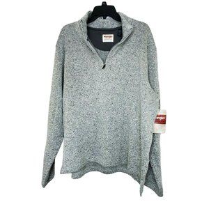 Wrangler Authentic Fleece Quarter-Zip Real Comfortable Men’s XL Sweater